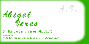 abigel veres business card